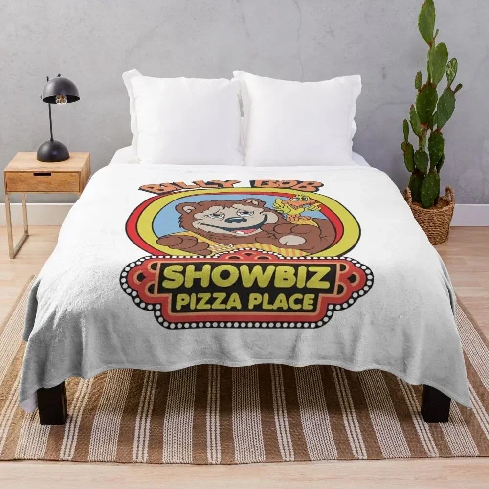 Showbiz Pizza Billy Bob Throw Blanket Shaggy Beautifuls Decorative Sofas Soft Plush Plaid Blankets