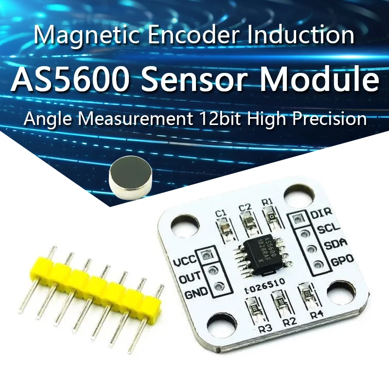 

AS5600 Magnetic Encoder Magnetic Induction Angle Measurement Sensor Module 12bit High Precision