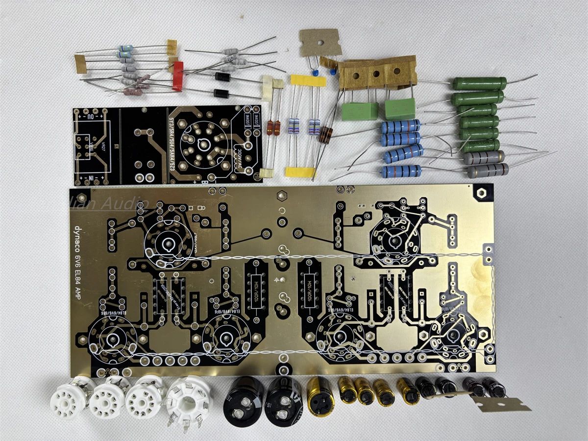 Excellent HiFi 6V6 / EL84 Vacuum Tube Amplifier Board Kit Stereo Amp 10W Refer DYNACO Circuit