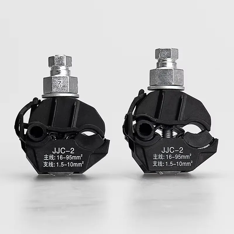 Image 7: 2 pièces verrerie V câble isolé Piercing connecteur pince pour câble avec Stock JJC-1/JJC-2/JJC-3/JJC-4/JJC-5/JJC-6/JJC-7 connecteur de câble