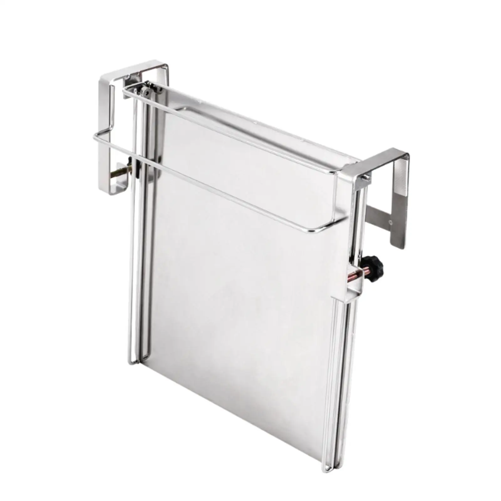 Cabinet Door Rack Foldable Stainless Steel Kitchen Shelf Hanging Dish Organizer Storage Rack for Small Space