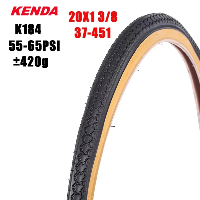 KENDA 鋼線シティ自転車タイヤ 20×1 3/8 インチ