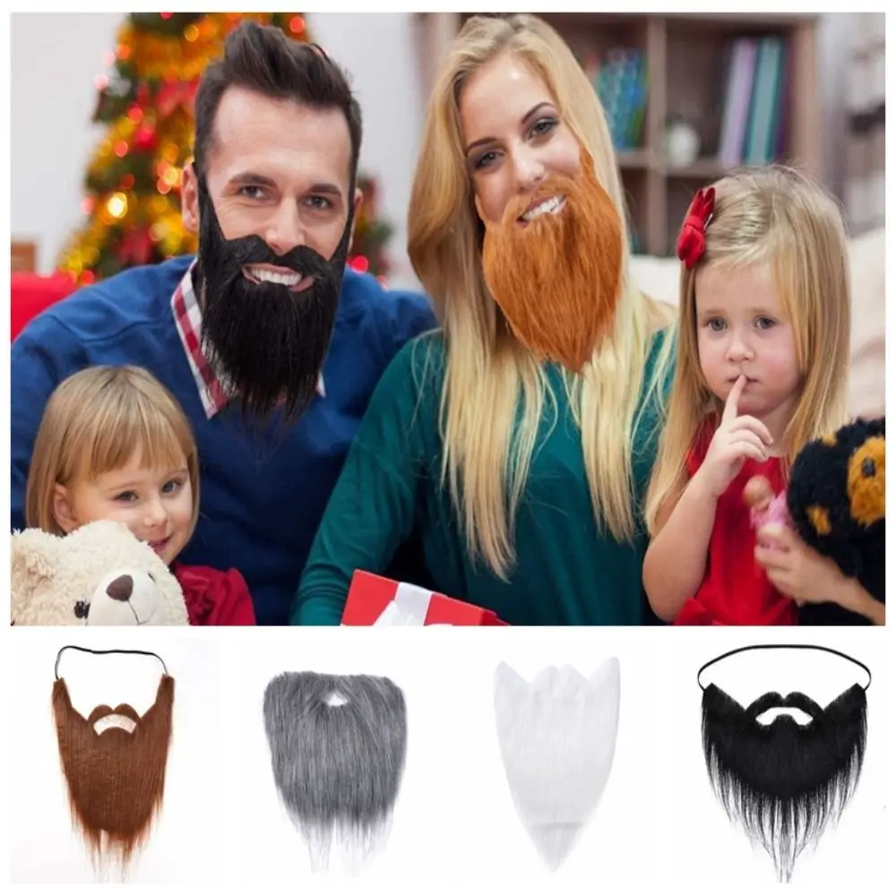 Realistic Fake Beard Cosplay Props Decoration Funny Fake Mustache Savage Durable Halloween for Costume  Christmas Party