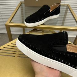 Fashion Design Summer Cl Loafer Low Top Men's Black Board Shoes Street Shot Causal Fashion Solid Single Women Flat Shoes