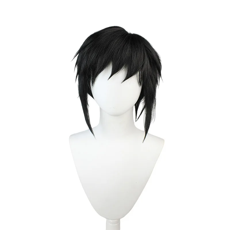 SHANGZI New fluffy wig ponytail Cosplay Wig Synthetic Short Wavy Wigs With Bangs For men Heat Resistant Natural Hair