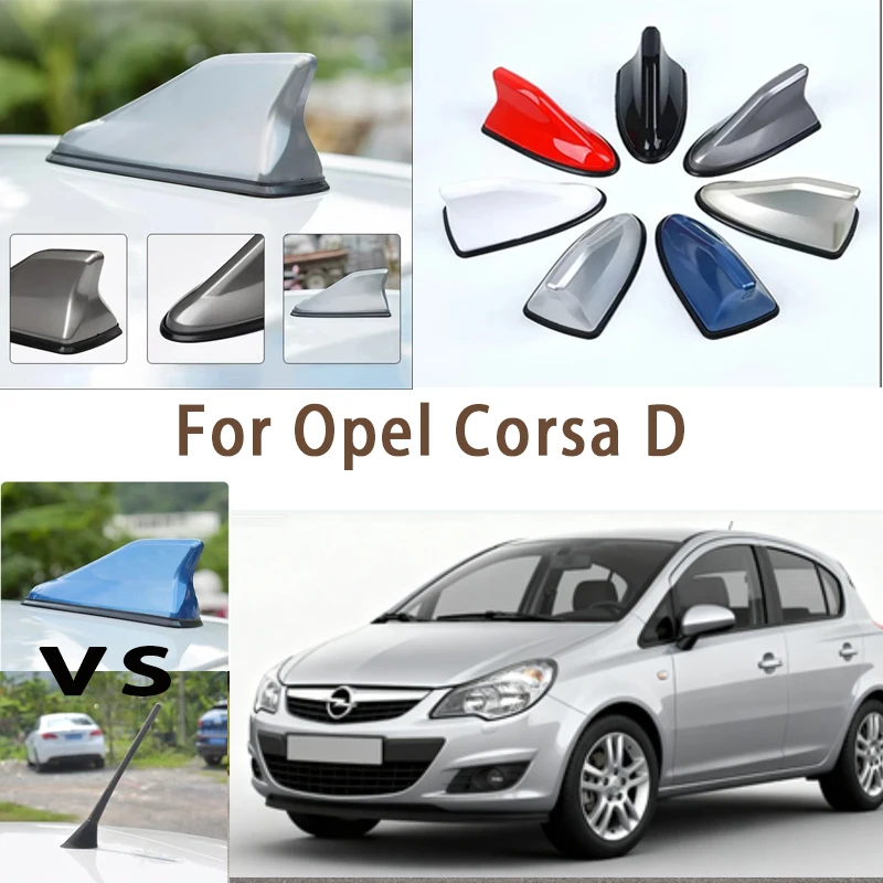 

For Opel Corsa D Car Roof Top Mount Shark Fin Aerial Antenna Toppers Auto Radio AM FM Antenna Signal Amplifier Aerial
