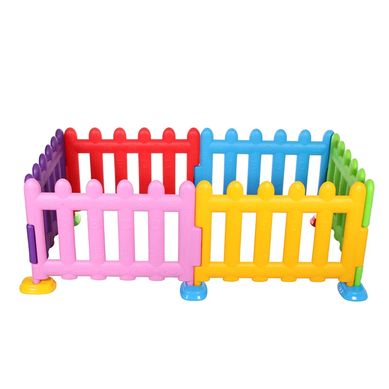 Colorful safety indoor Kids game area children plastic garden fence