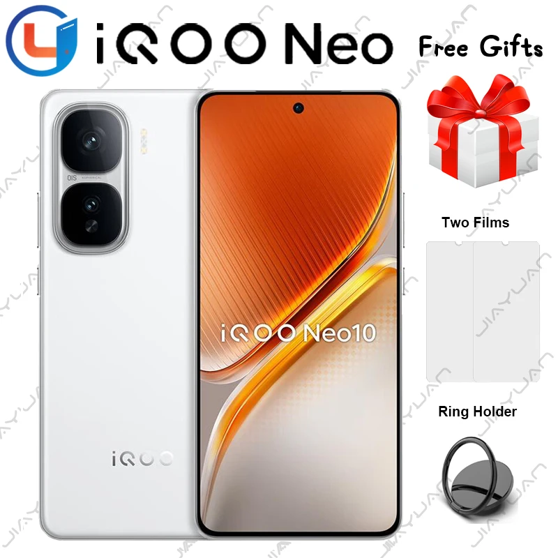 هاتف محمول أصلي VIVO iQOO NEO 10 5G بشاشة AMOLED مقاس 6.78 بوصة بطارية Snapdragon 8s Gen 4 بقدرة 7000 مللي أمبير في الساعة 120 وات لشحن الهاتف الذكي