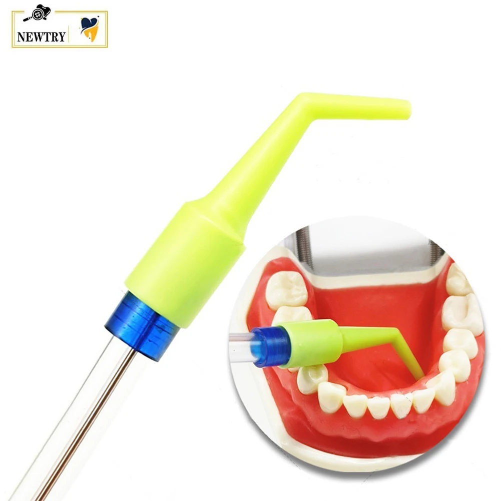 

50 шт. одноразовых насадок для эжектора слюны, аспиратора для выделений из полости рта, в индивидуальной упаковке, с адаптером для подключения