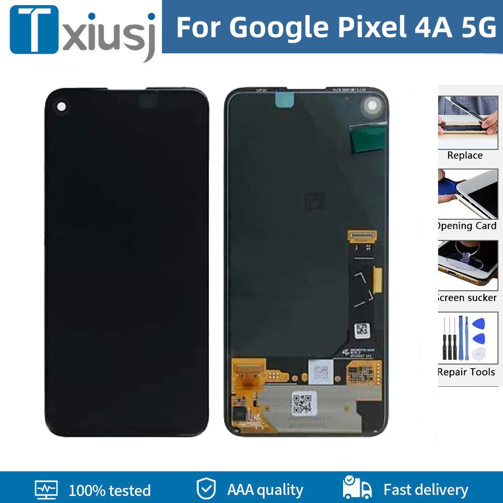 

Super AMOLED LCD For Google Pixel 4 4A Display LCD Screen For Google Pixel 4A5G 5A Display LCD Screen Touch Digitizer Assembly