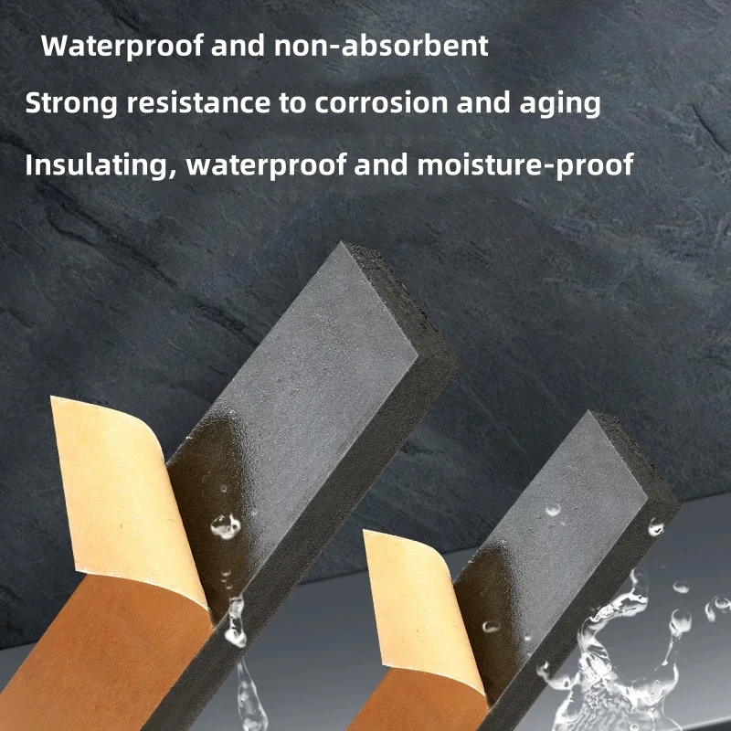 Rubber Self Adhesive Sponge Seal Strip Single Sided Adhesive EVA Black Foam Anti-collision Seal Gasket Width10-30mm Thick 2-20mm