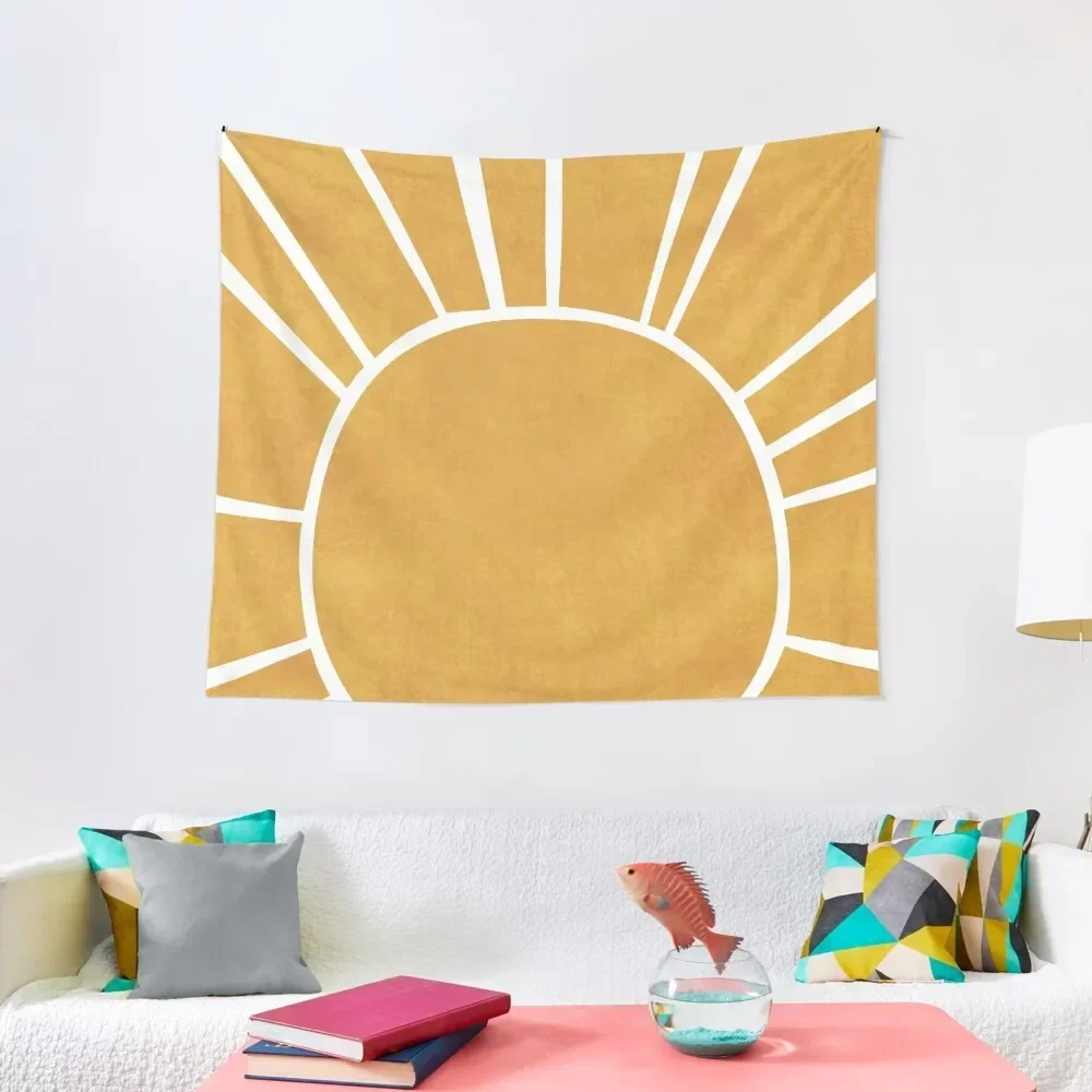 

Warm yellow sunrise Tapestry Home Decorations Room Decorator Aesthetic Room Decor Korean Room Decor Cute Tapestry