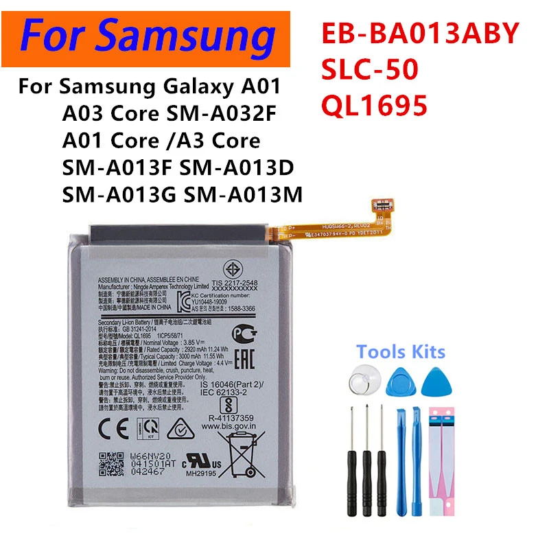 

Brand New Battery For Samsung Galaxy A01 A03 Core SM-A032F A01 Core A3 Core SM-A013F SM-A013D SM-A013G SM-A013M