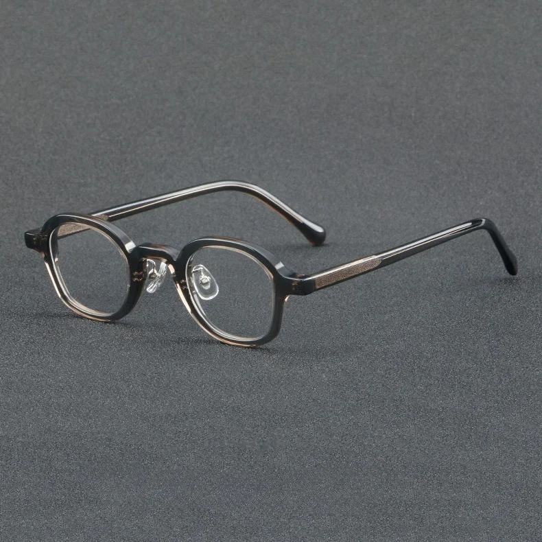 

New Frame Men's High Quality Vintage Small Round Acetate Personality Hand-made Myopic Reading Prescription Glasses Women