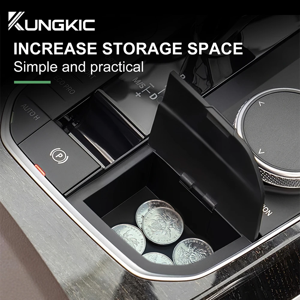 

Storage Box for BMW F40 G20 G26 G01 G02 G05 G06 G07 2 3 4 Series I4 X3 X4 X5 X6 M4 Modificate LHD Car Console Gear Shift Lever