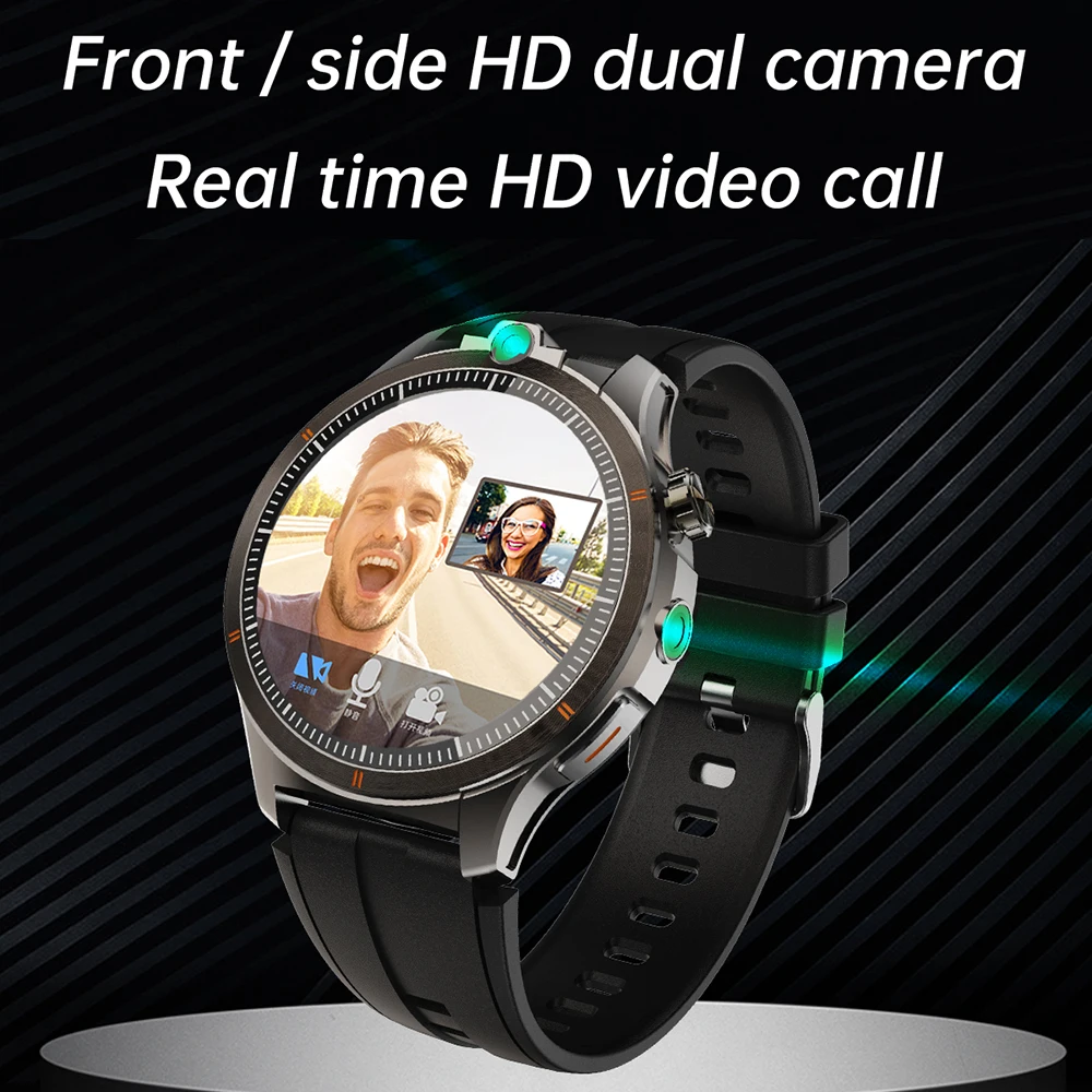 Reloj inteligente 5G/4G para hombre, 1,43 pulgadas, 466x466 AMOLED, 8GB + 128GB de RAM, batería de 800mah, cámara de 500W, GPS, WIFI, Google APPS, descarga