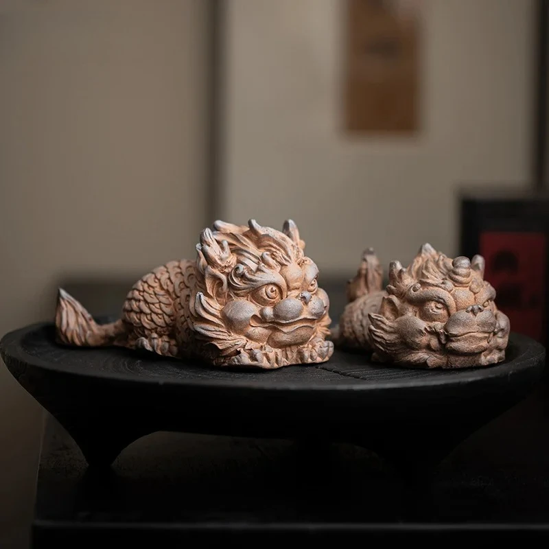 Kirin Ornament Chinese Tea Table Tea Pet Kung Fu Accessories Can Raise Tea Play Home Art Decoration