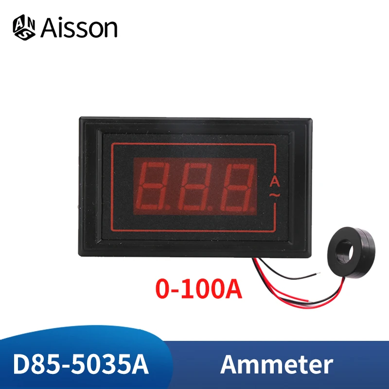 D85-5035VA AC 60-500V 100A Digital Voltammeter Voltmeter Ammeter LED Dual Gauge Volt Current Meter Voltage Amp Tester with Shunt