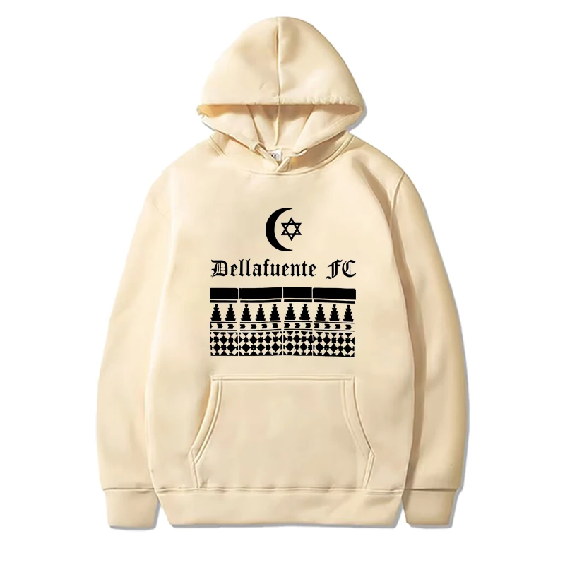 Dellafuente fashion Classic graphics hoodie 2025 men women cool top vintage Long sleeve streetwear print oversized hoodie unisex