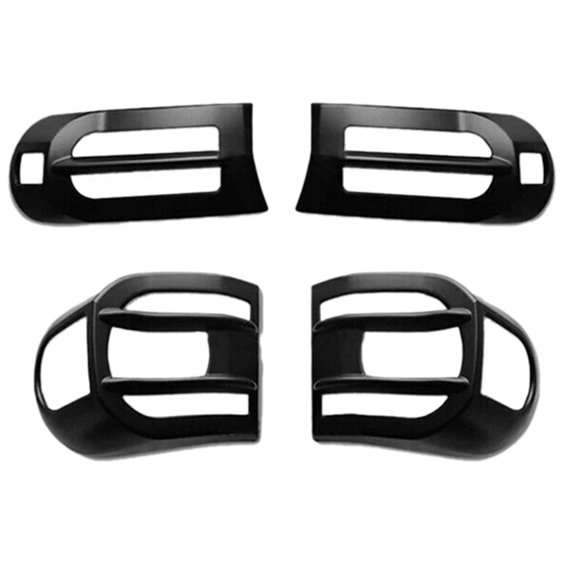 

4 Piece Front Fog Lamp Turn Signal Box Rear Taillight Protection Cover Car Accessories Plastic For Toyota FJ Cruiser 2007-2020