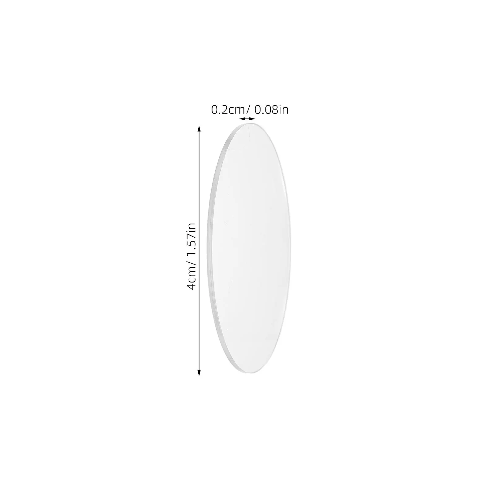 50Pcs 4Cm Round Clear Lens for Spotlight Acrylic Recessed Light Cover Replacement for Bathroom Office Kitchen Outdoor Decor