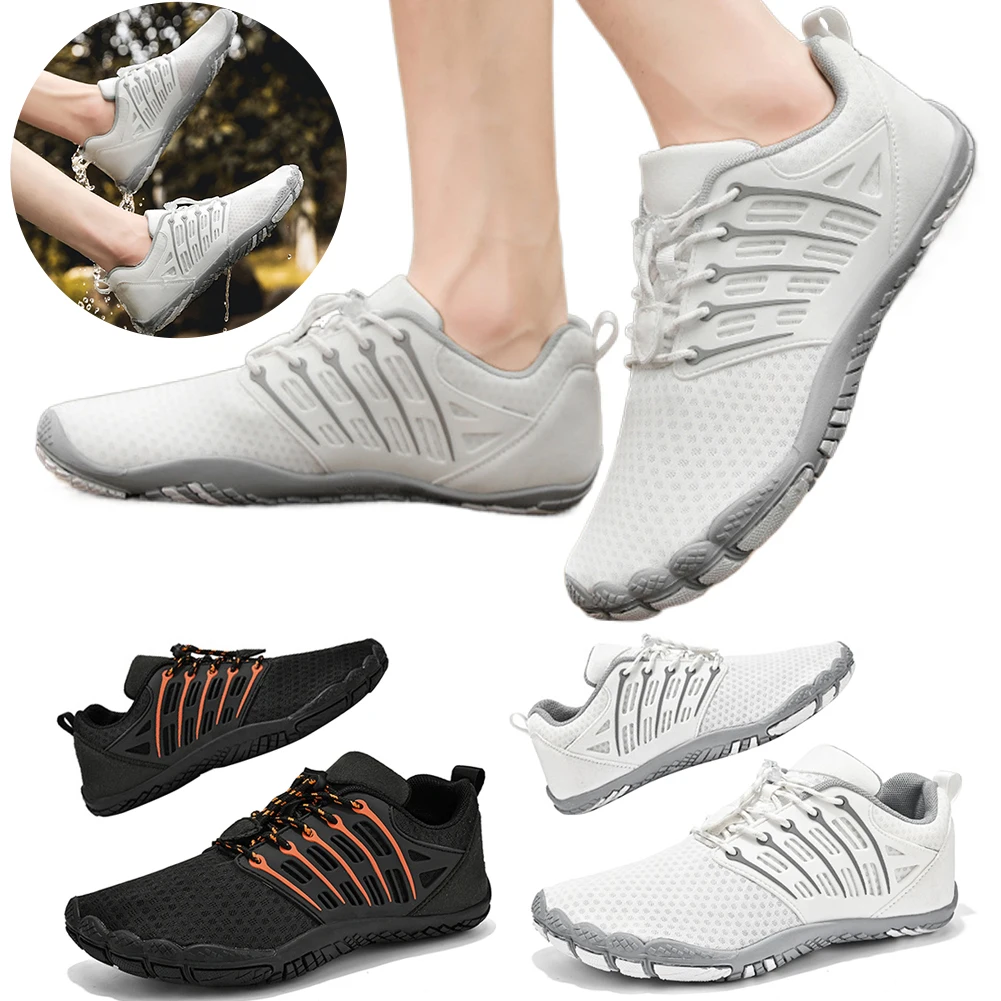 Water Shoes Upstream Aqua Shoes Breathable Sports Trainning Sneakers Non-Slip Five-Fingers Wading Sneakers Men Women Aqua Shoes