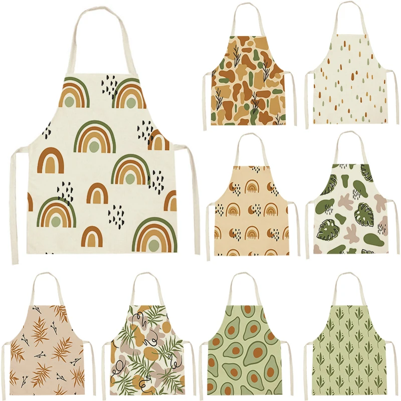 Plant Kitchen Apron Women Pinafore Child Apron 38-47cm Abstract Adult Apron Custom Logo Apron Household Cleaning Supplies 55-68