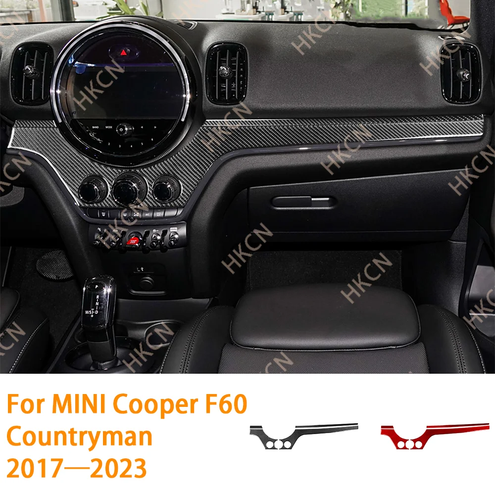 

Для BMW Mini Cooper Countryman F60 2017-2023 мягкое углеродное волокно салон автомобиля центральное управление приборная панель наклейка Декор