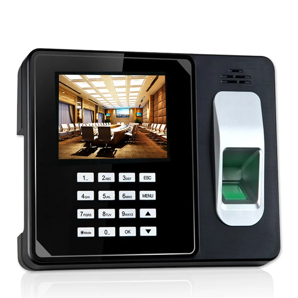 

2025WIFI Web Based Employee Card Finger Print Track Time Clock and Recorder Machine System with Backup Battery