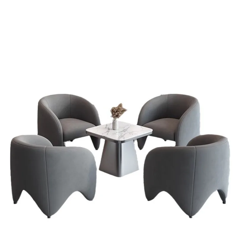 

Combination light luxury Internet celebrity one table two chairs Rest area Reception Negotiation table Wedding