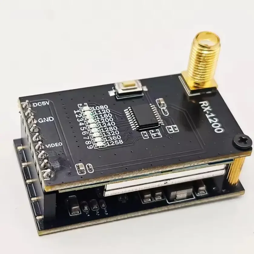 SmCp1 Set Wireless Transmission Module 1W 1.2/1.3GHz VTX-1G3SE Transmitter VRX-1G3-V2 Receiver For FPV Drone Quadcopter RC Cars