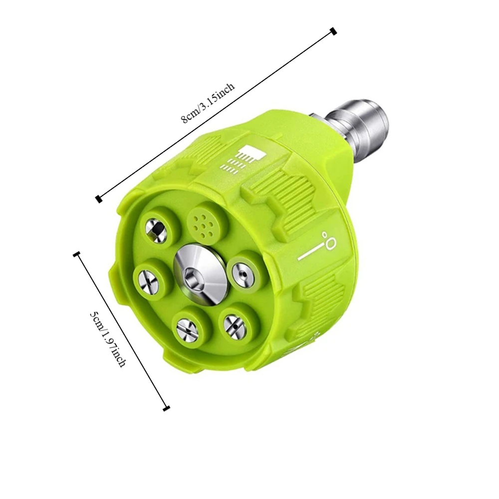 Neue 6in1 Hochdruckreiniger Düse Multifunktionale 1/4 Zoll Umschaltdüse Druck Jet Quick Connect Sprühkopf