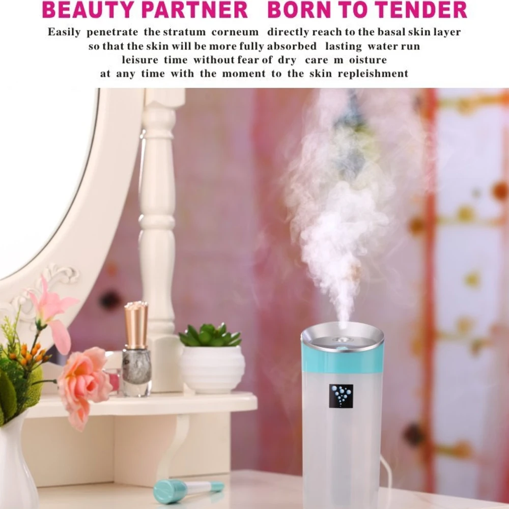 مرطب هواء صغير USB سعة 300 مل - مرطب هواء محمول وهادئ ومدمج للسيارة والمكتب والمنزل #1