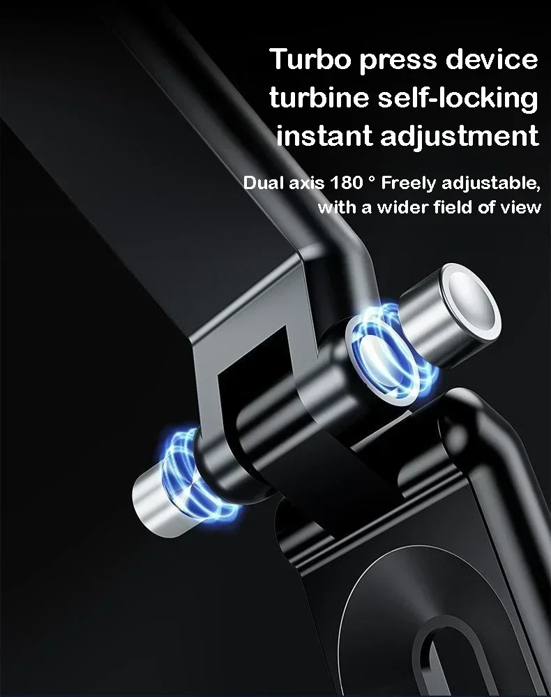 1 Autotelefonhalter, multifunktionaler 360-Grad-drehbarer Rückspiegelhalter, Sitzclip-Halter, 4,0-6,1 Zoll Handy-GPS-Halter – Detail 8