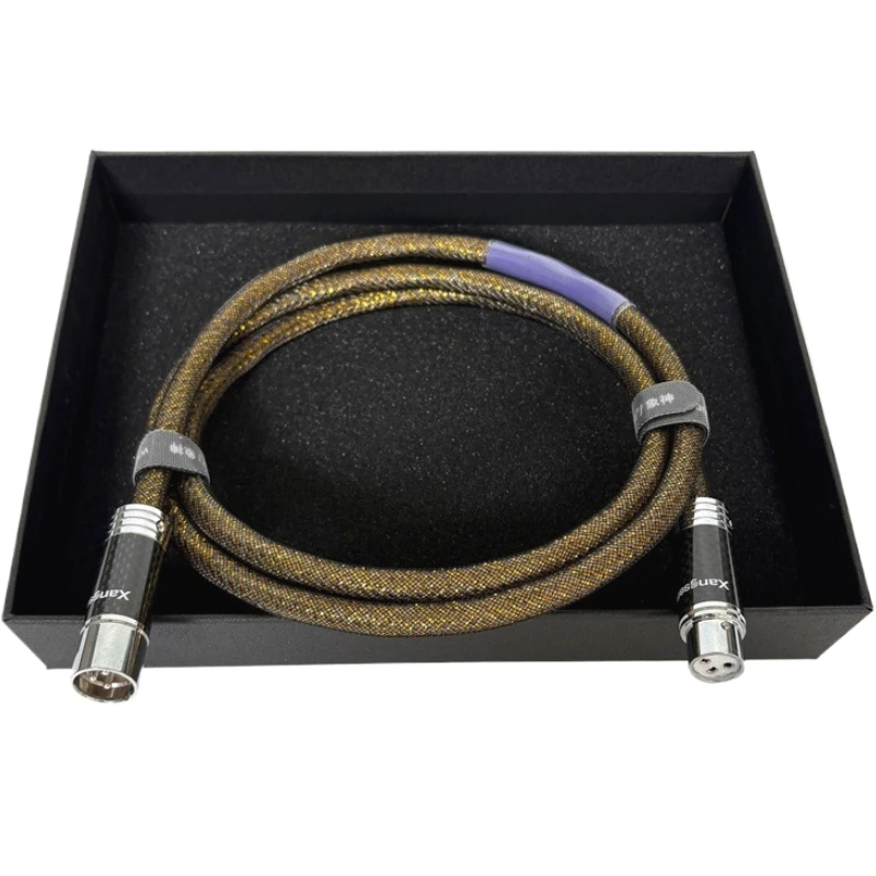 1 шт., HiFi XLR, 110 Ом, коаксиальный цифровой аудиолиния, 5N, чистое серебро, цифровой сбалансированный кабель AES/EBU