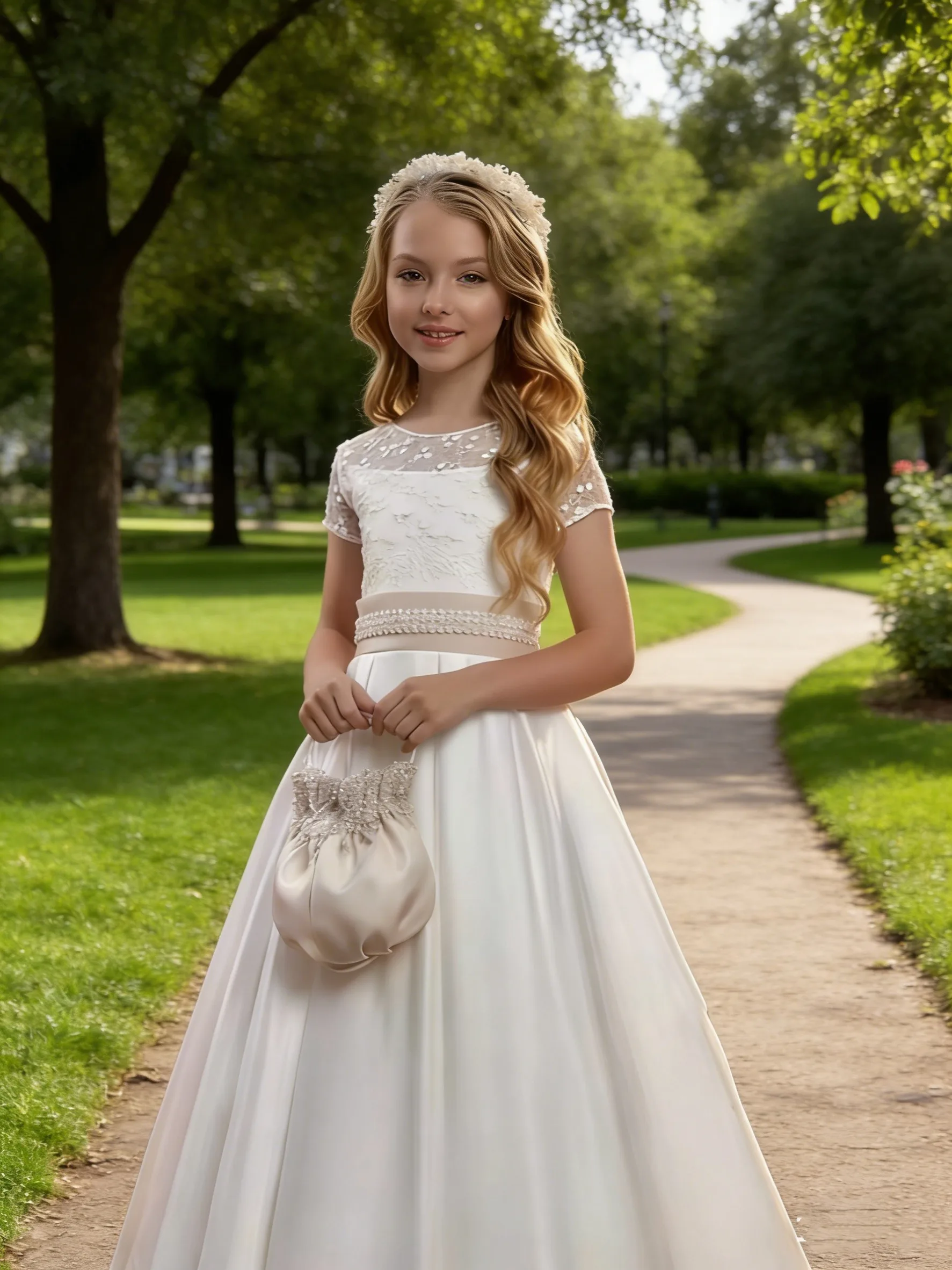 abito-da-damigella-d'onore-in-raso-personalizzato-elegante-abito-da-cerimonia-con-mezza-manica-in-pizzo-e-fiocco-per-prima-comunione-ballo-di-fine-anno-abito-per-bambine