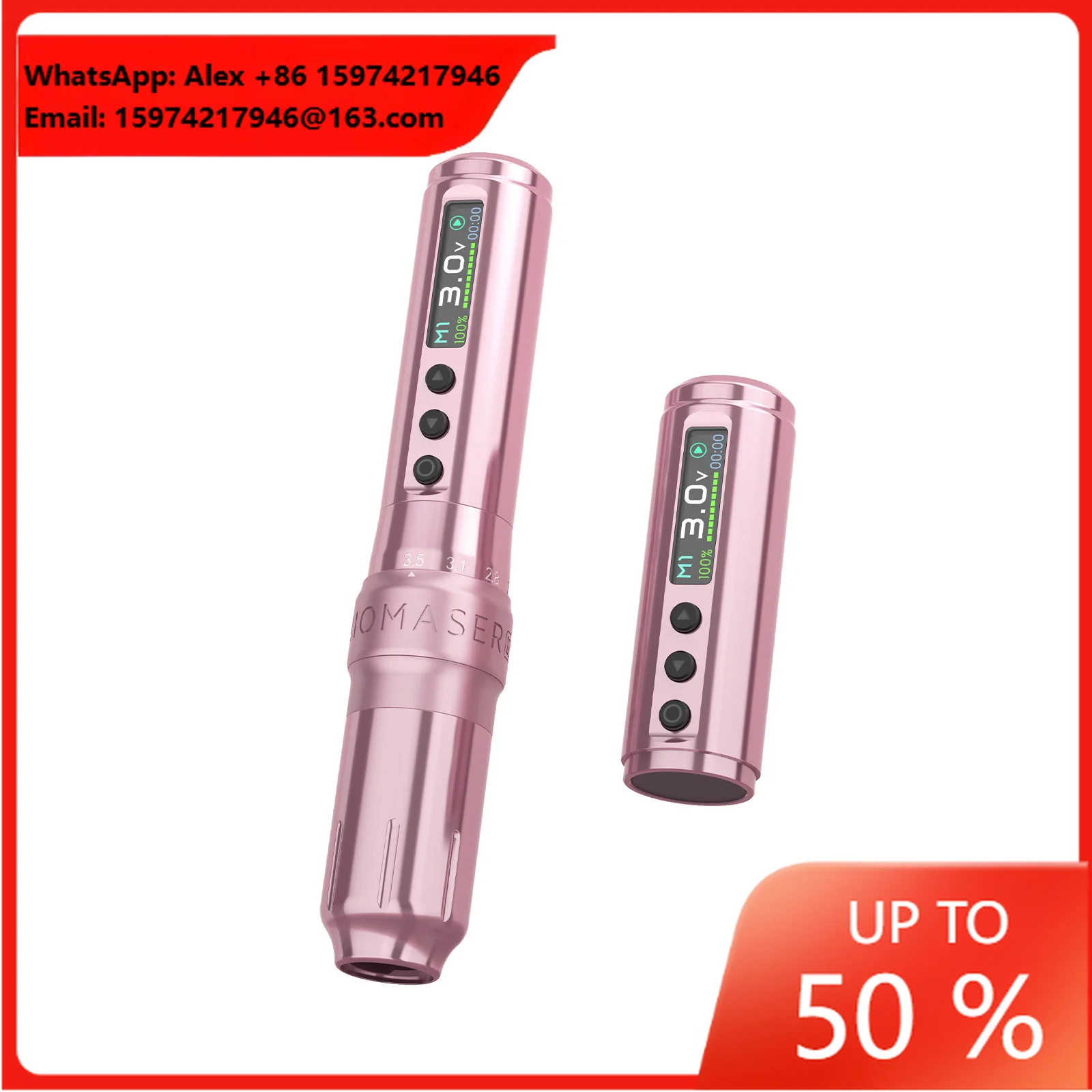 Biomaser U1 Pro Wireless PMU Tattoo Pen Adjustable Stroke Rotary Permanent Makeup Machine For Eyebrow Lip Eyeliner