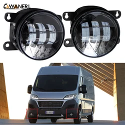 2 Pcs 30W H11 LED Fog Light Accessories For Fiat Ducato (250_, 290_) 2006-2023 Car Left + Right Fog Lamp DRL Styling