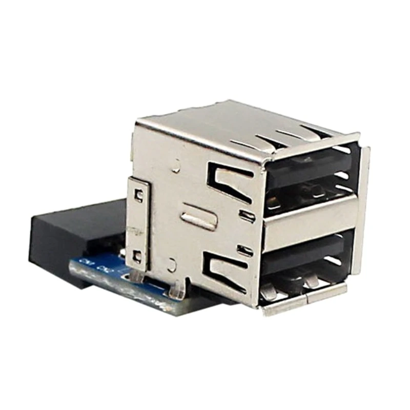 XD99 PH29A Desktop Board USB Connector Motherboard 9 Pin to Dual USB 2.0 Female Vertical Type Adapter Built-in Dongle