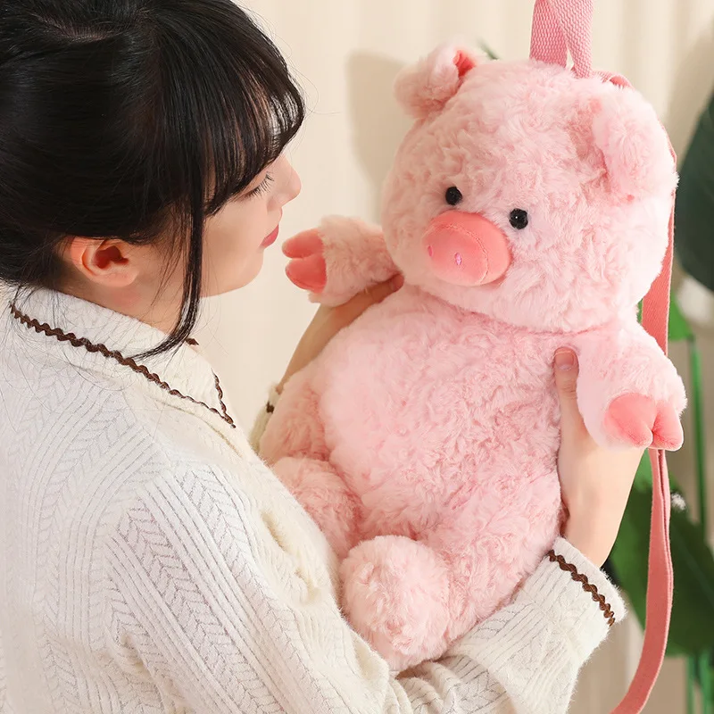 Sac à dos animal de dessin animé, sac à double épaule, cadeau en peluche, renard, Krasnoours, chien, chat, over, 33cm