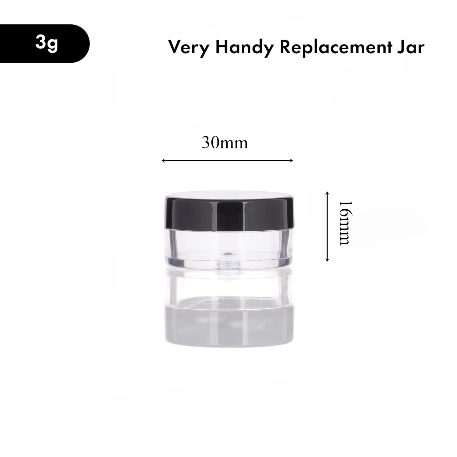 60 Stück 3 g Kunststoff-Kosmetikbehälter mit Deckel für Lotion, Cremes, Toner, Lippenbalsam, Make-up-Proben, Gläser, BPA-frei