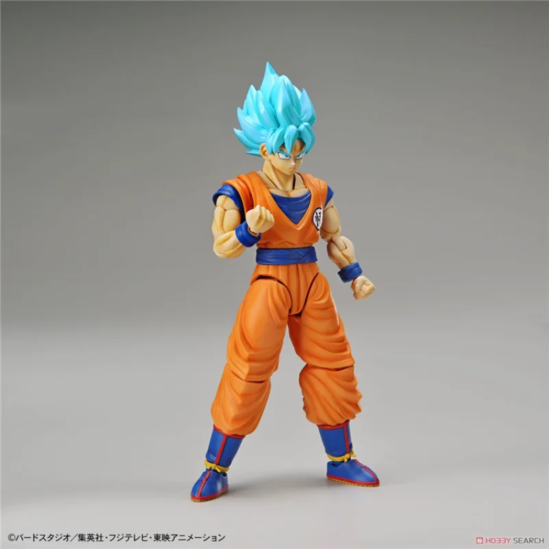 Figura modelo de juguete de sangre caliente Figura-rise Dragon Ball, Super Saiyan, Diosa Pelo Azul Rey Mono