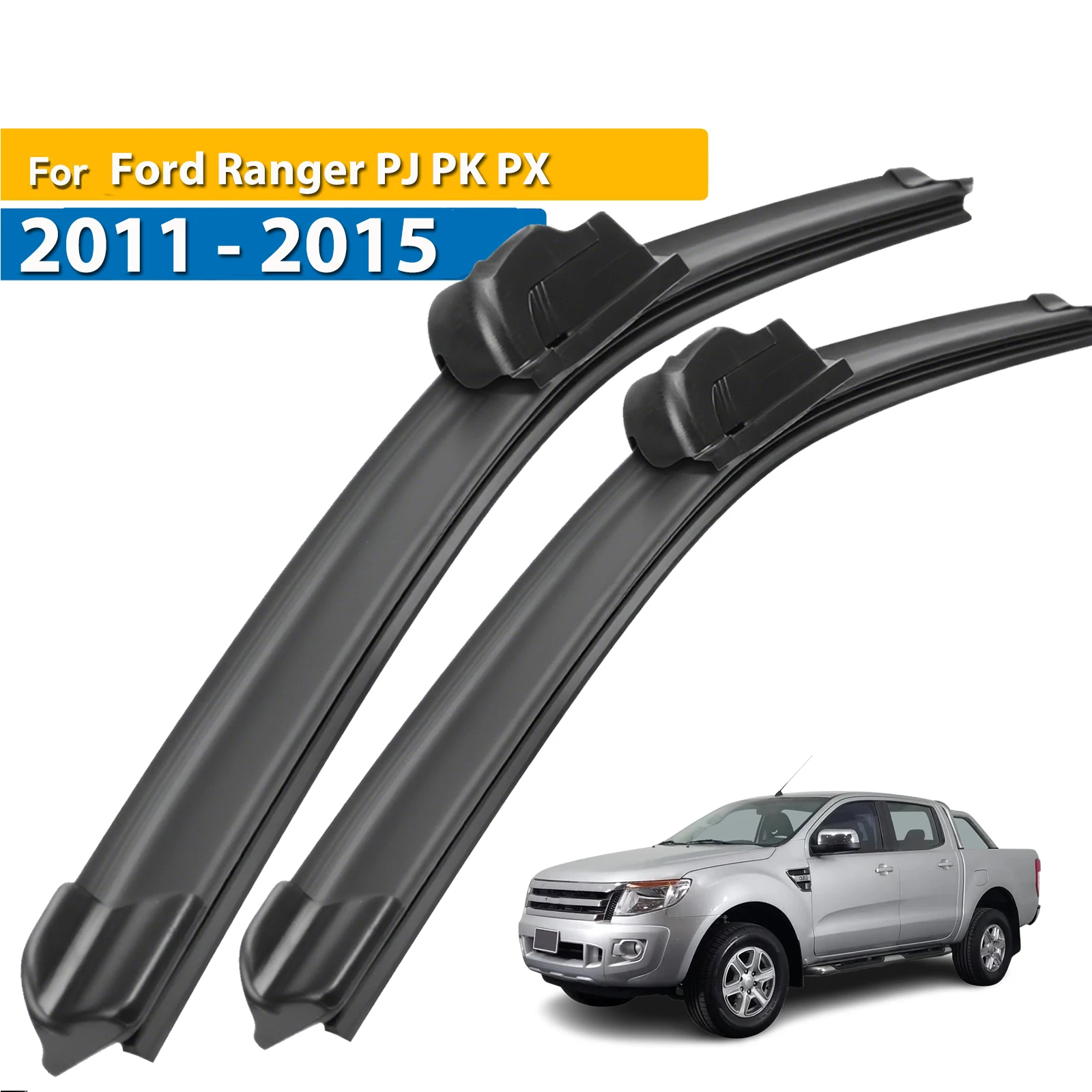 

Erick's Wiper Front Wiper Blades For Ford Ranger PJ PK PX 2011 - 2015 Windshield Windscreen Window Car Rain Brushes 24"+16"