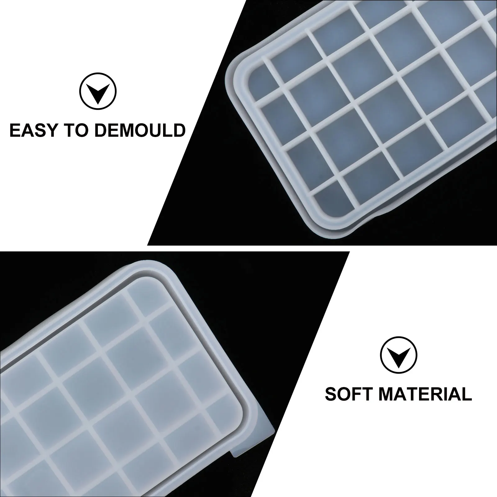 

1pc Jewelry Box Storage Box Storage Holder Creative Crystal Epoxy Casting Mold Mold For Diy Ornament Making White Color