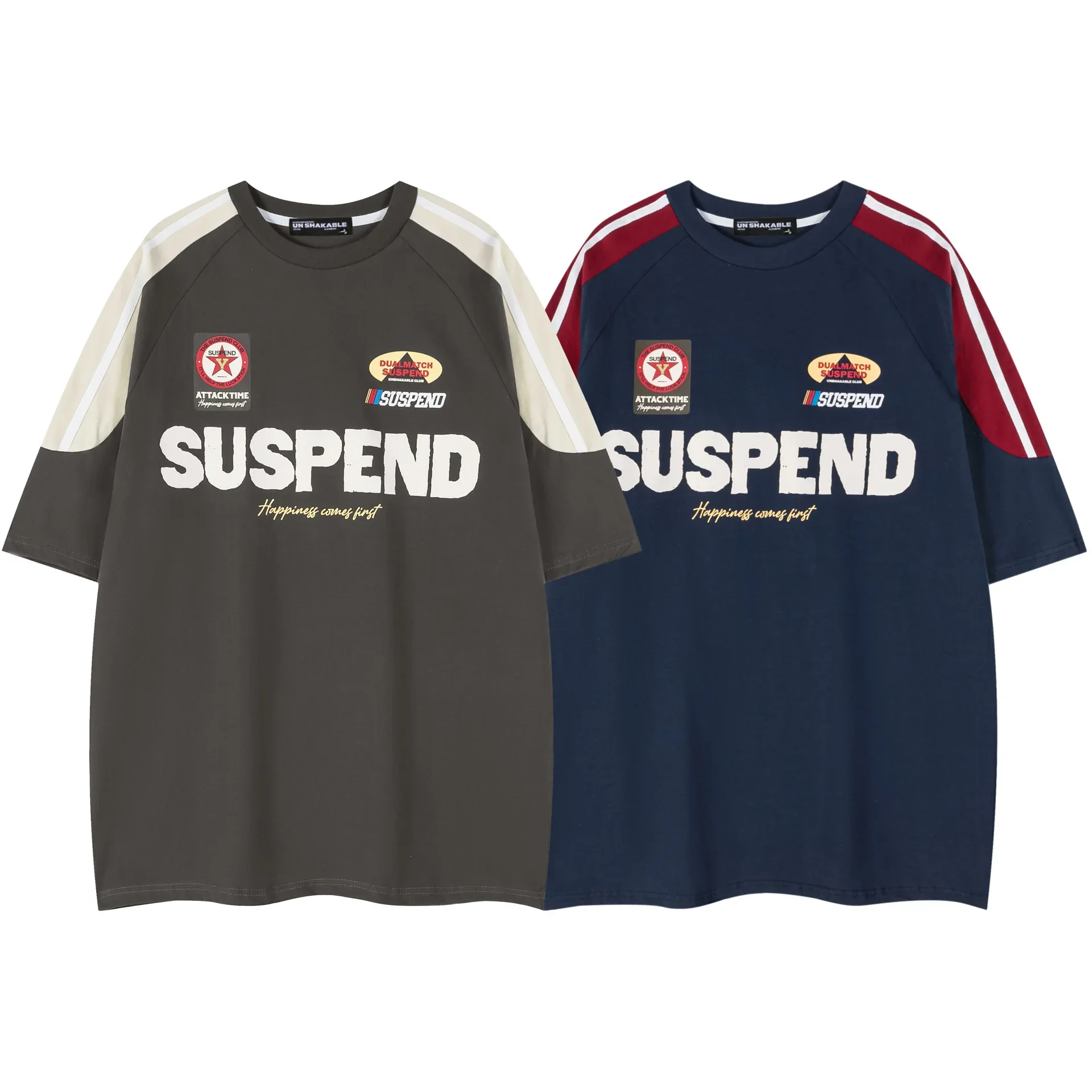 

Summer Fashion T-shirts For Man Y2k Streetwear Letter Printed Graphic Tees New Couple Casual O-neck Short Sleeve Tops T Shirts