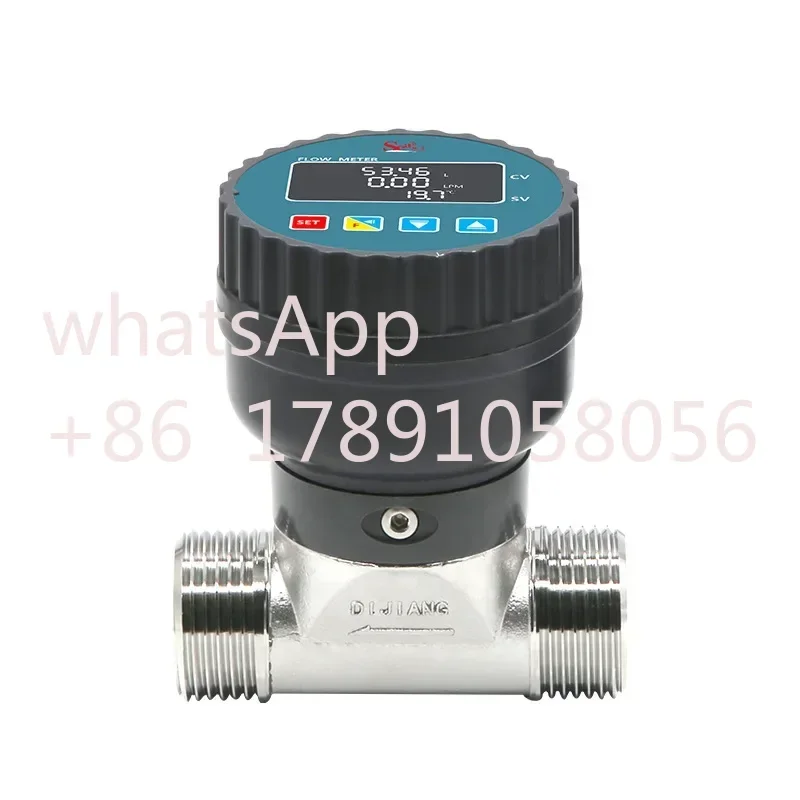 Digital Display Flowmeter Sewage Pipe Large Diameter Water Flow Stainless Steel Valve Body Acid and Alkali Resistant 485 Data