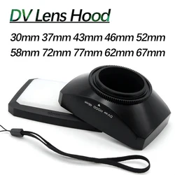 16:9 Square Lens Hood DV Lens Hood Universal For Camcorder 30mm 37mm 43mm 46mm 52mm 58mm 62mm 67mm 72mm 77mm
