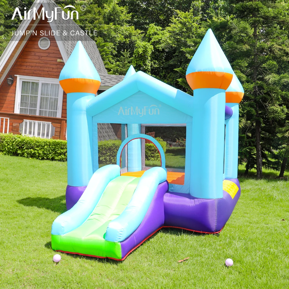 Wholesale Blue Bouncer Jumping Castle For Kids Bounce House Outdoor Inflatable Bouncer Game Inflatable Jumping Castle For Kids