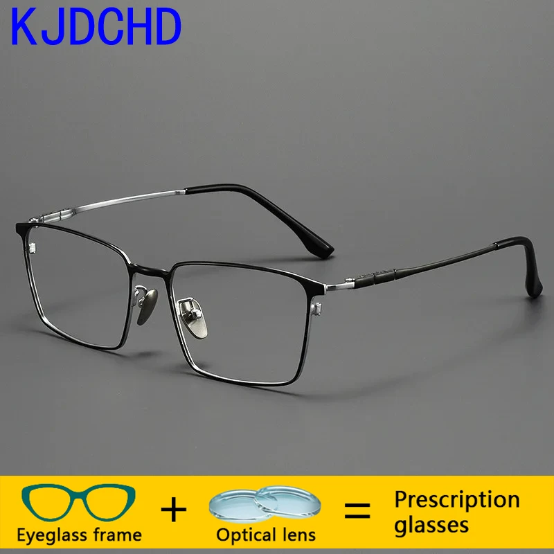 

Индивидуальные фотохромные оптические титановые очки для мужчин, доктор с прогрессивными очками по рецепту, бифокальные очки для близорукости 1,74