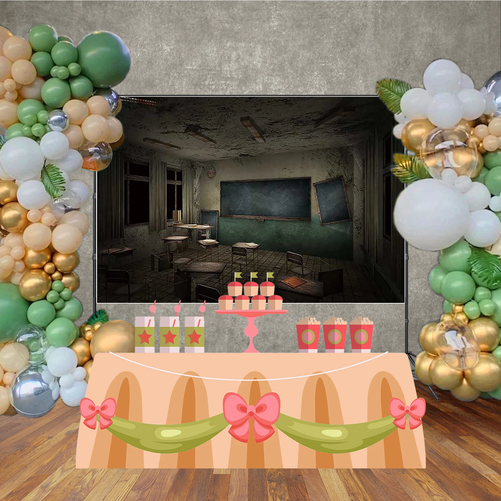 MOON.QG خلفية التصوير الفوتوغرافي للهالوين خزائن صدئة مهجورة مستشفى خلفية ملصق حفلة عيد ميلاد ديكور فوتوزون